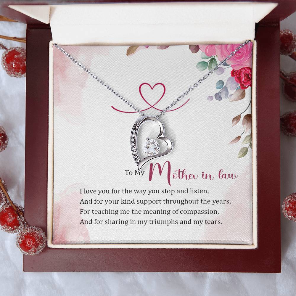 To My Mother in Law Forever Love Necklace