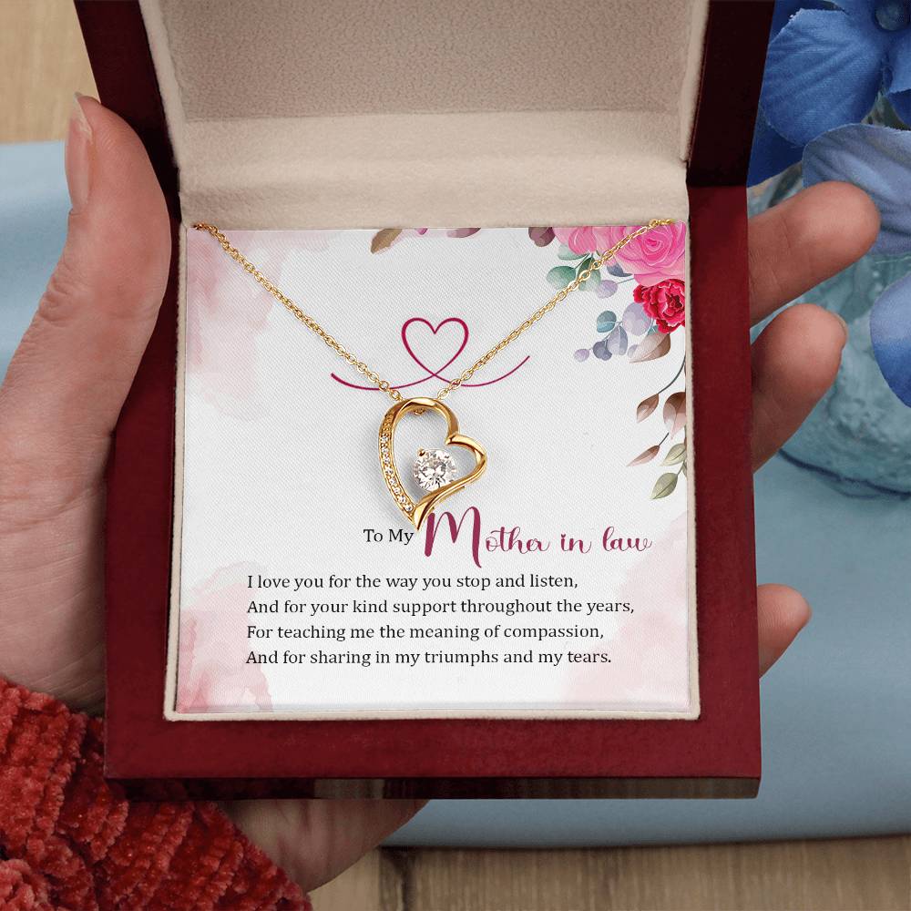 To My Mother in Law Forever Love Necklace