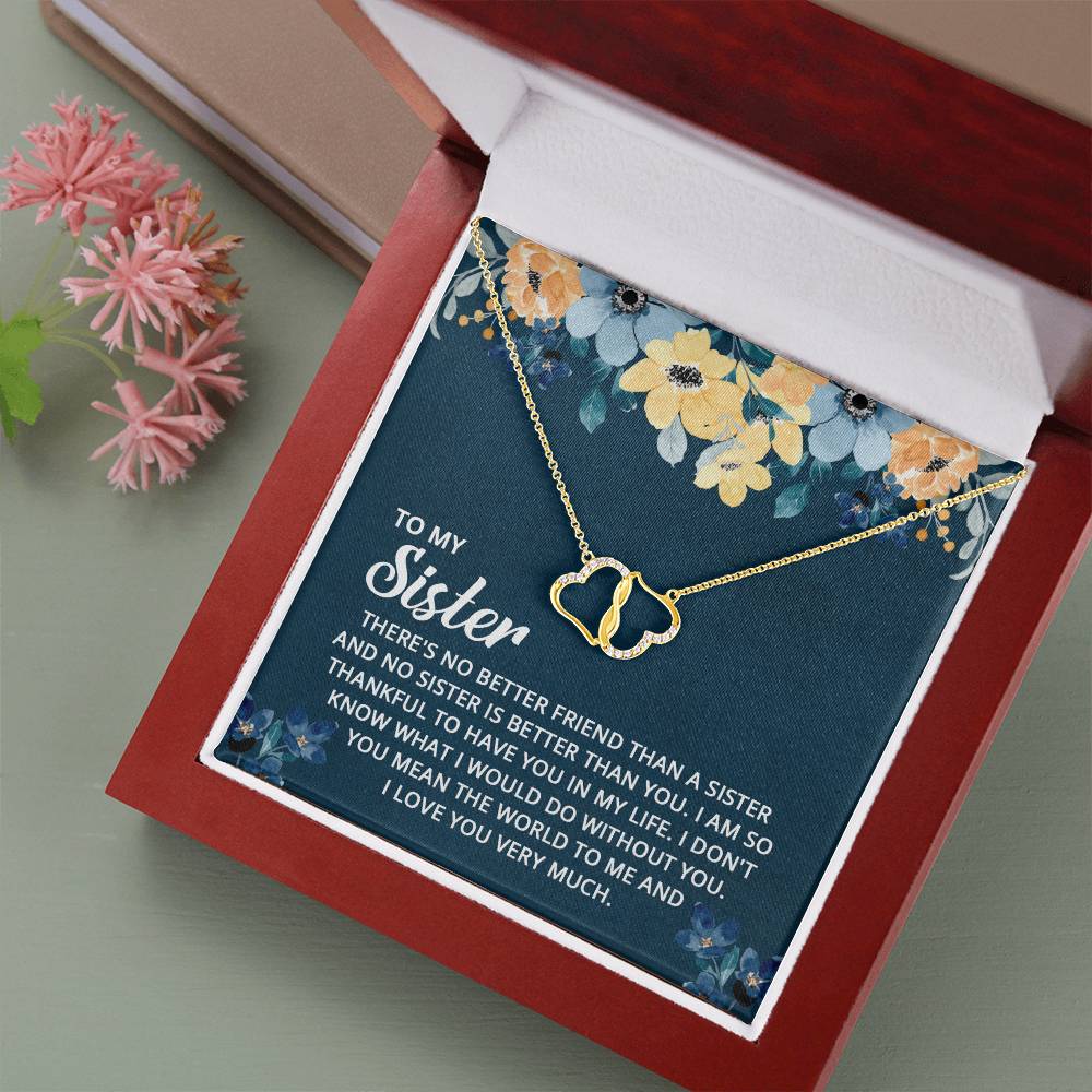 To My Sister - I Don't Know What I Would Do Without You - Everlasting Love Necklace