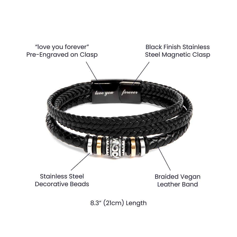 Love You Forever Bracelet - For Son When I See You