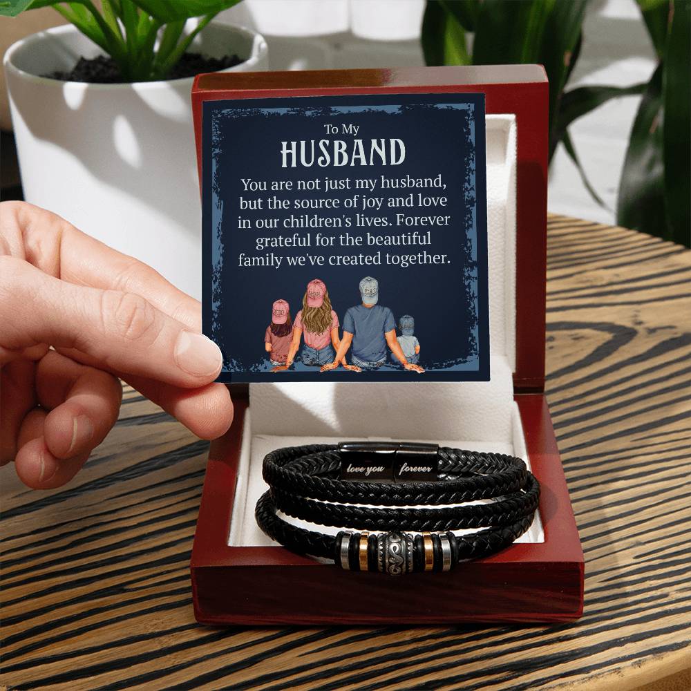 Love You Forever Bracelet - For Husband The Source of Joy and Love