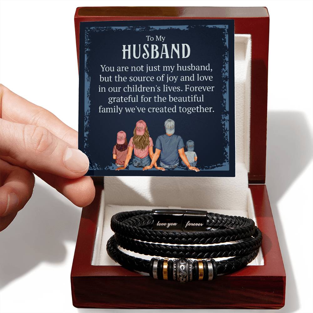 Love You Forever Bracelet - For Husband The Source of Joy and Love