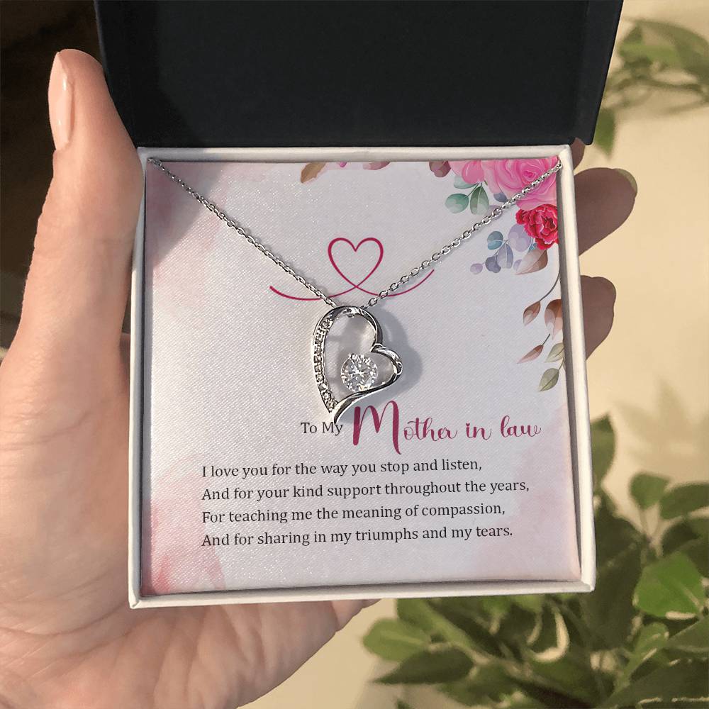 To My Mother in Law Forever Love Necklace