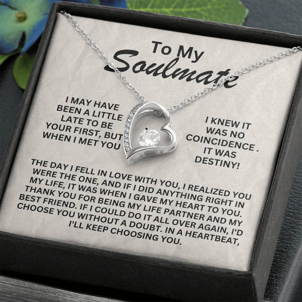 To My Soulmate - Forever Love Necklace - SS1