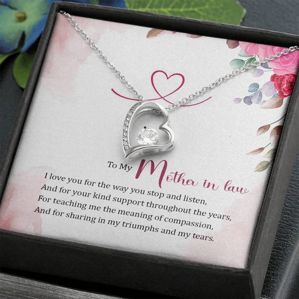 To My Mother in Law Forever Love Necklace