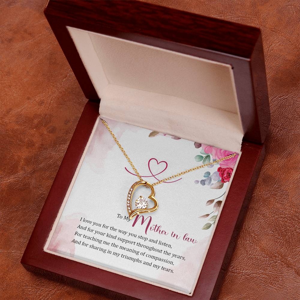 To My Mother in Law Forever Love Necklace