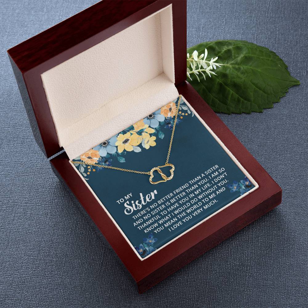 To My Sister - I Don't Know What I Would Do Without You - Everlasting Love Necklace