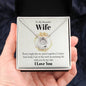 To My Beautiful Wife  Lucky In Love Necklace
