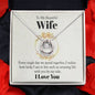 To My Beautiful Wife  Lucky In Love Necklace