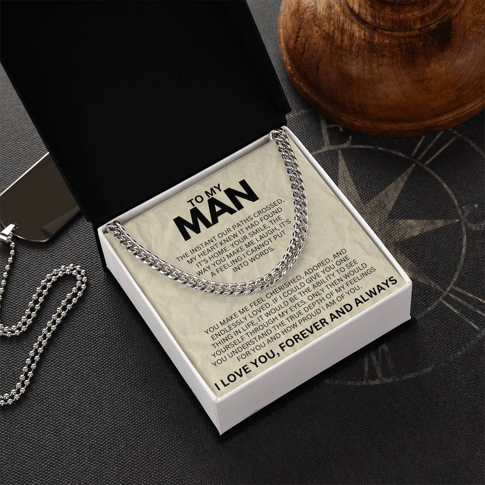 To My Man - Cuban Link Chain - SS1