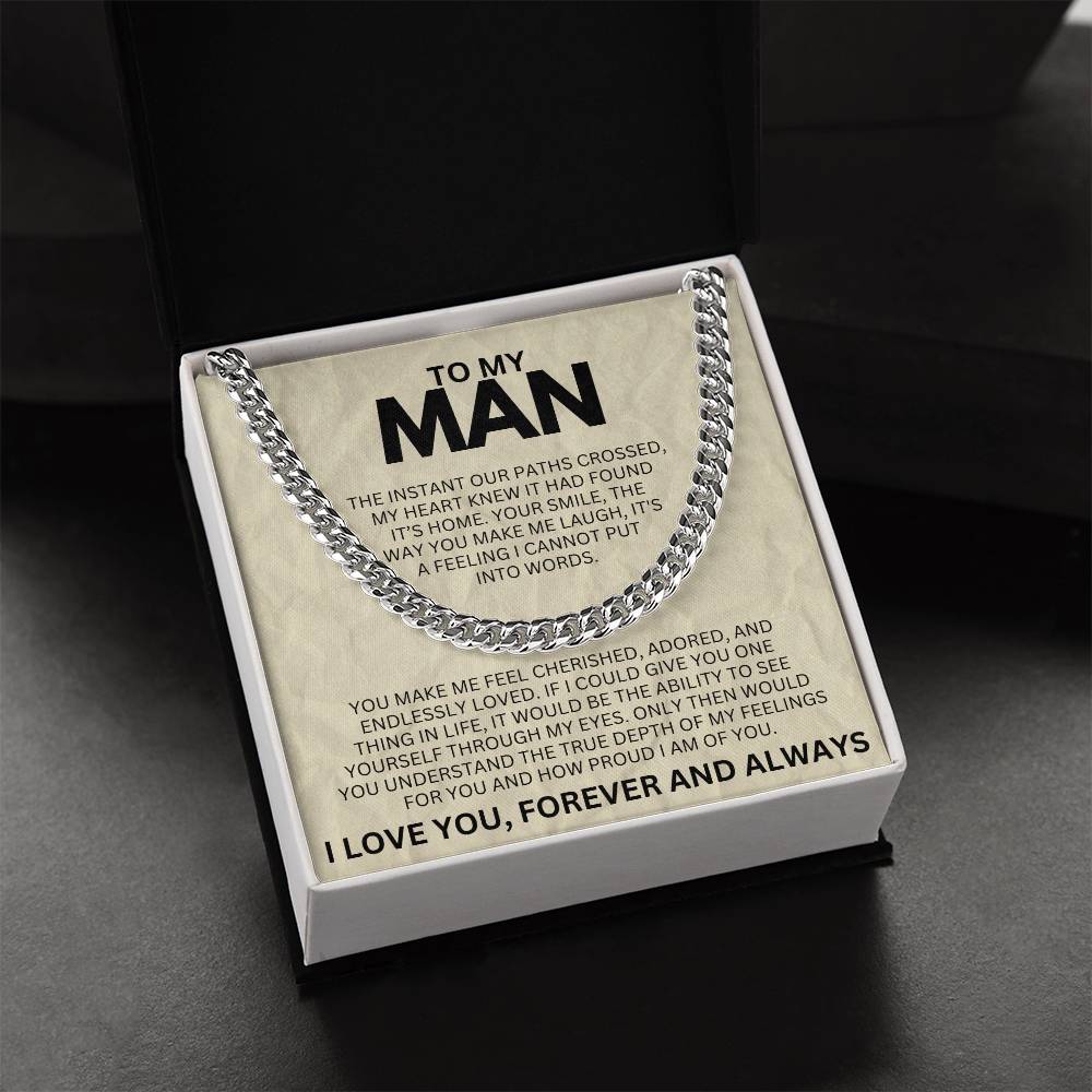 To My Man - Cuban Link Chain - SS1