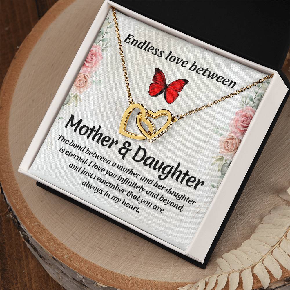 Endless Love - Mother & Daughter Interlocking Hearts Necklace