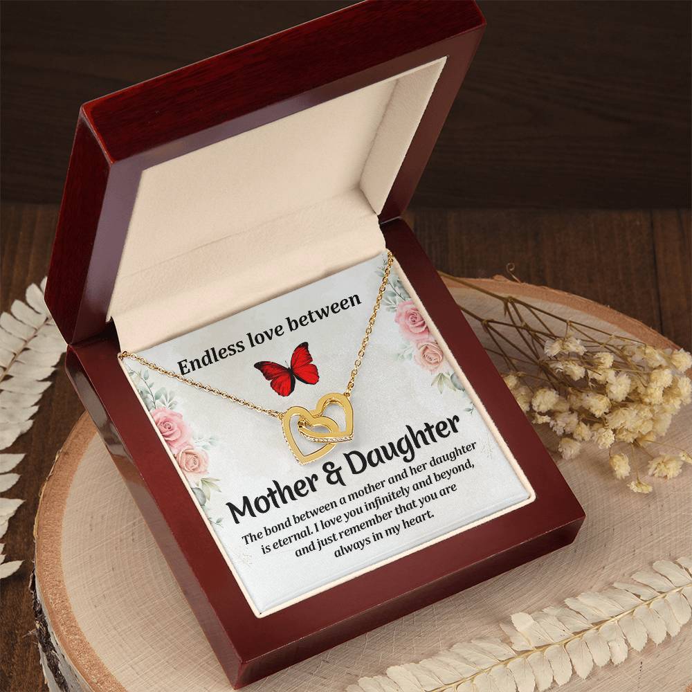 Endless Love - Mother & Daughter Interlocking Hearts Necklace