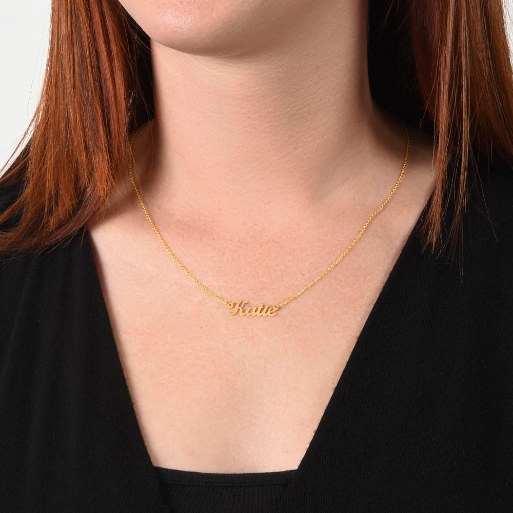 Personalized Artisan - Crafted Name Necklace