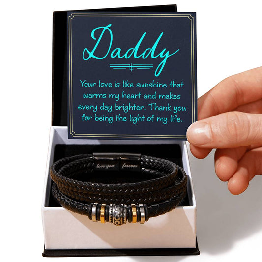 Love You Forever Bracelet- For Dad The Light Of My Life