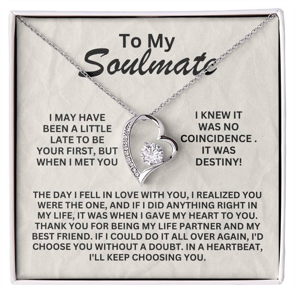 To My Soulmate - Forever Love Necklace - SS1