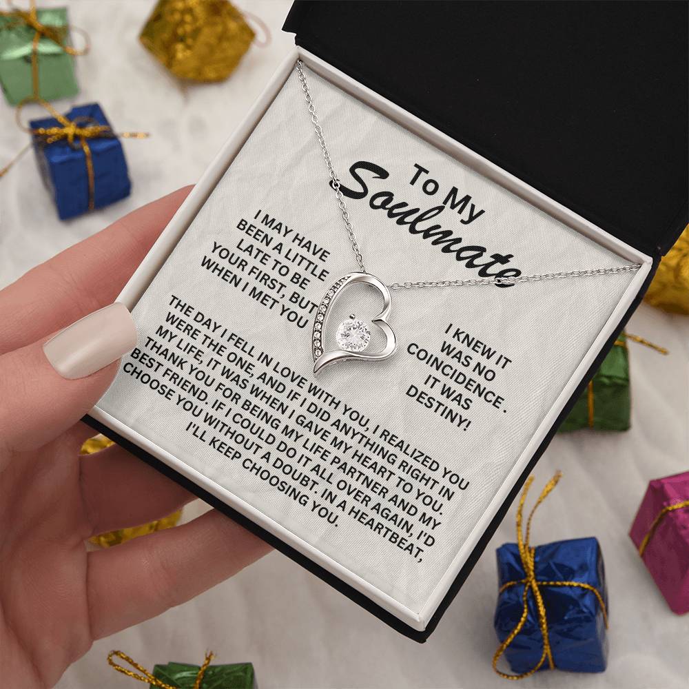 To My Soulmate - Forever Love Necklace - SS1