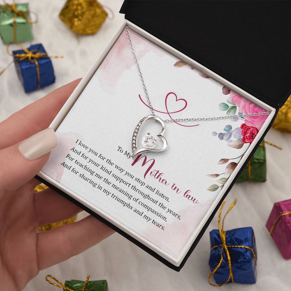 To My Mother in Law Forever Love Necklace