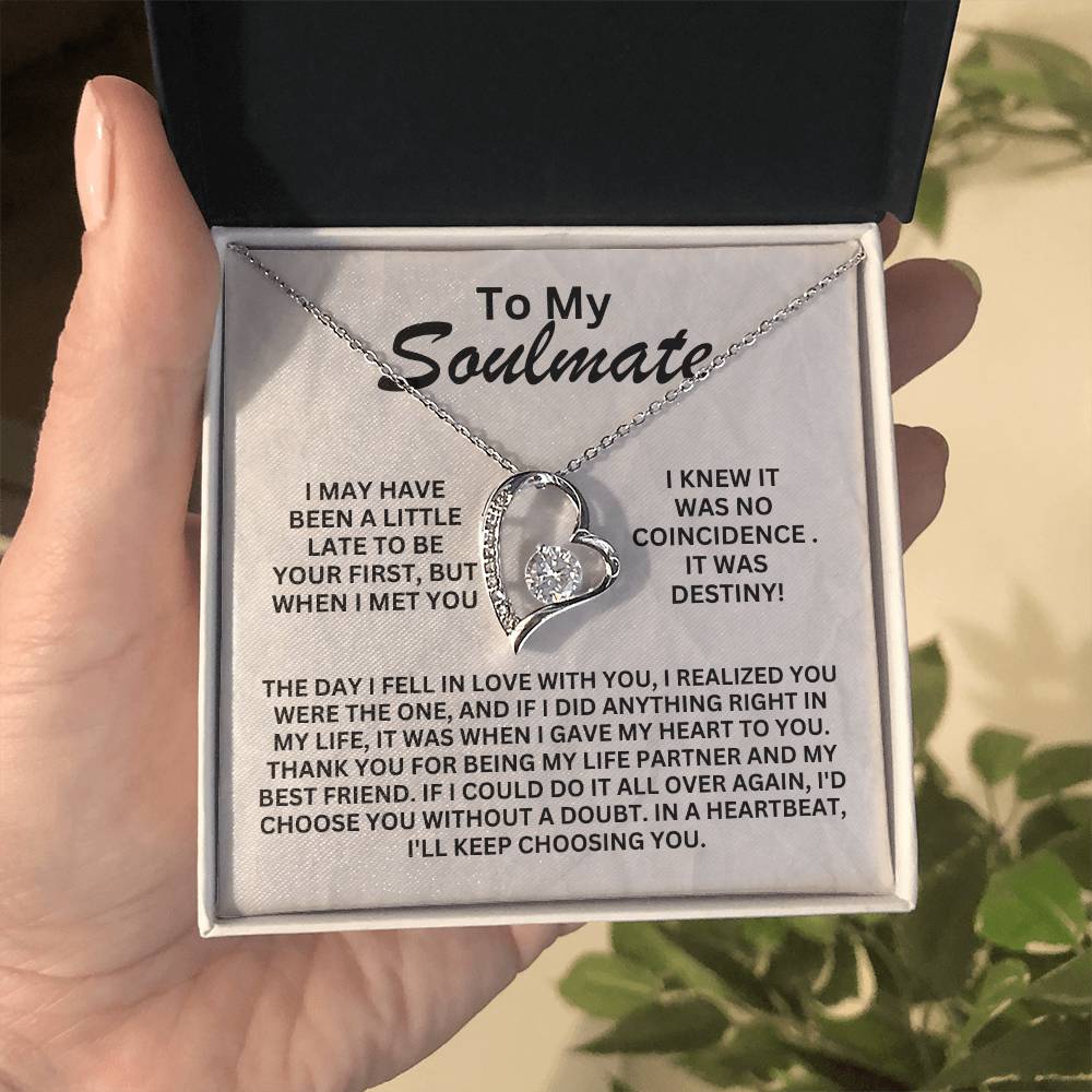 To My Soulmate - Forever Love Necklace - SS1