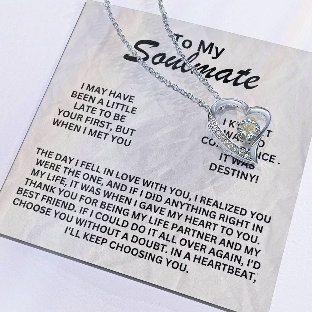 To My Soulmate - Forever Love Necklace - SS1