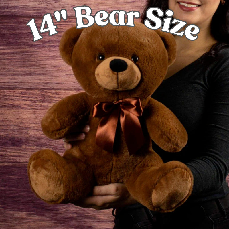 To My Daughter 14″ Teddy Bear With Canvas Message Card - SS1